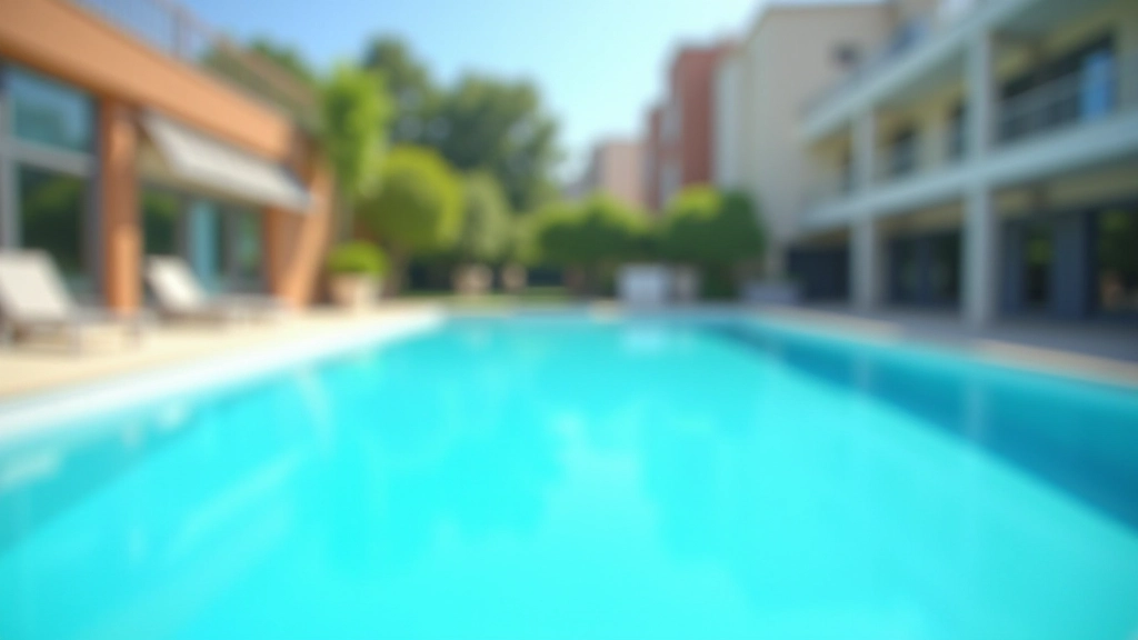 Piscine municipale avec bassins et installations